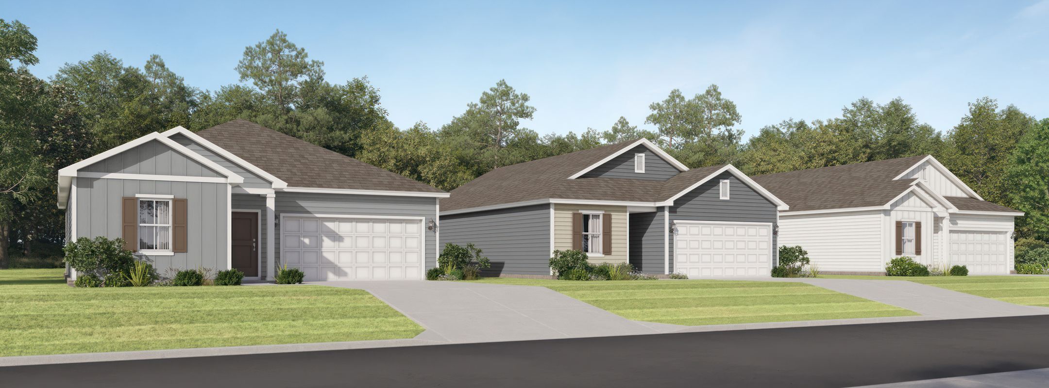 Grandview Farmhouse Downs Streetscape