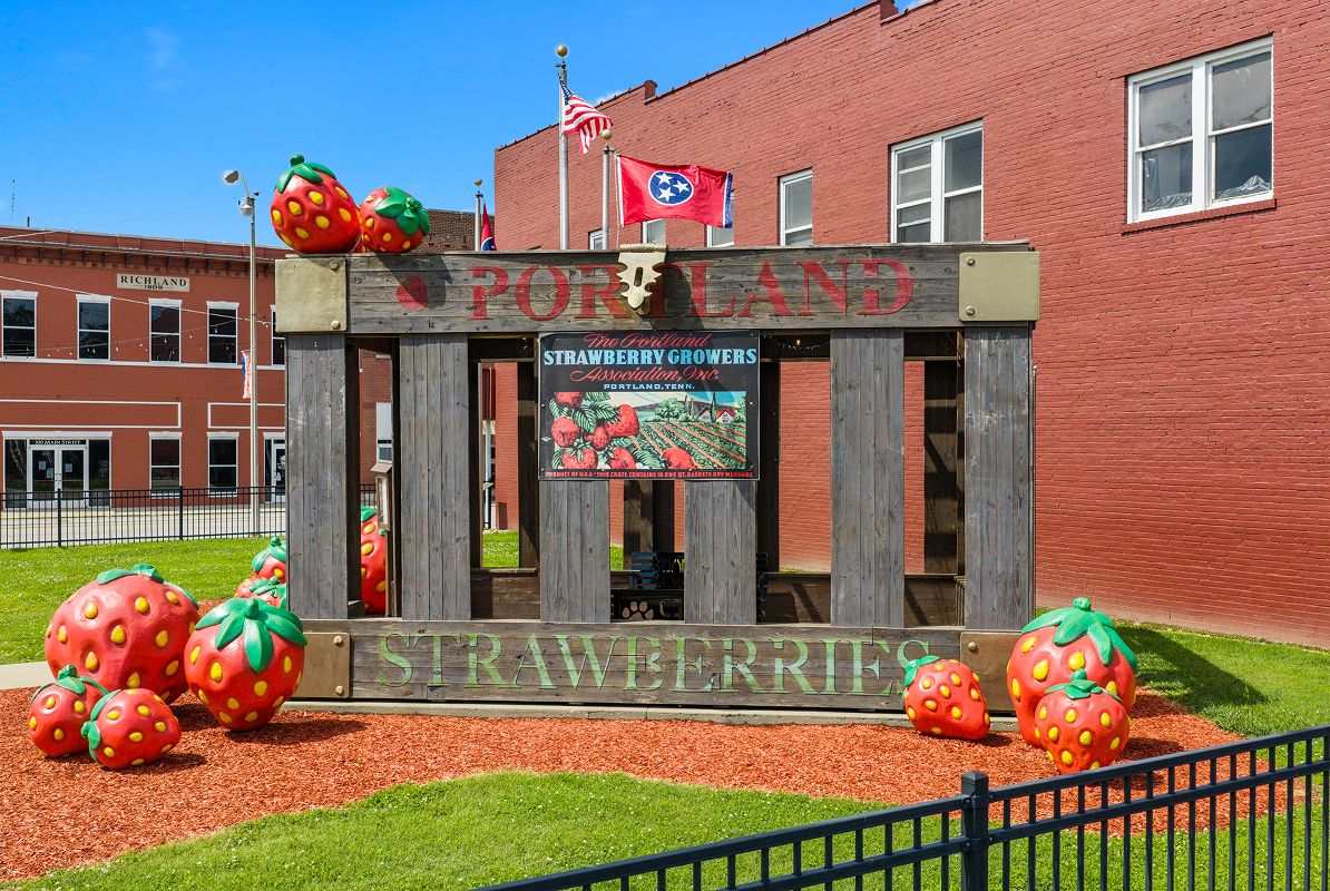 Portland Strawberry Sculpture