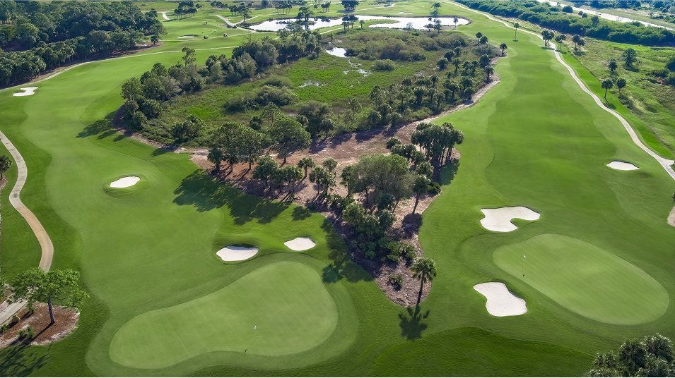 Golf Course aerial view