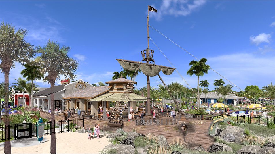 Tuckers Cove Amenity Community Center Pirate Ship