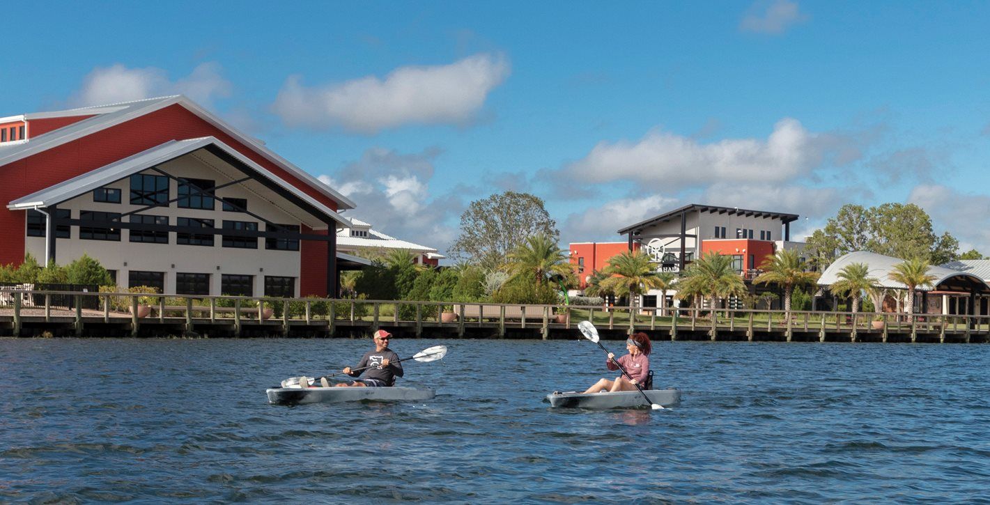 Kayaker in Babcock Lake