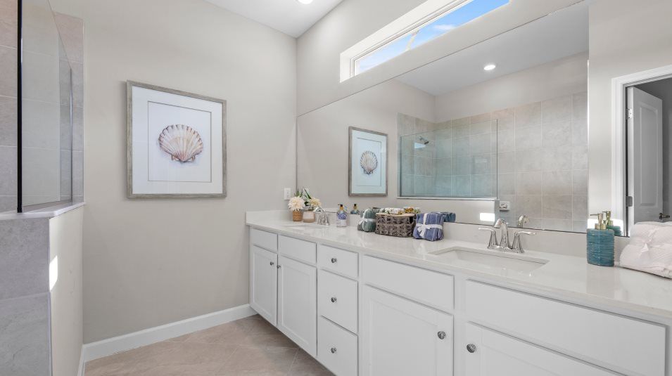 Quartz Countertops in the bathroom