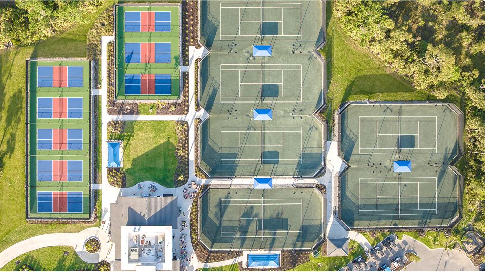 Wellen Park Golf& Country Club Amenity Aerial Sport Courts 2of2