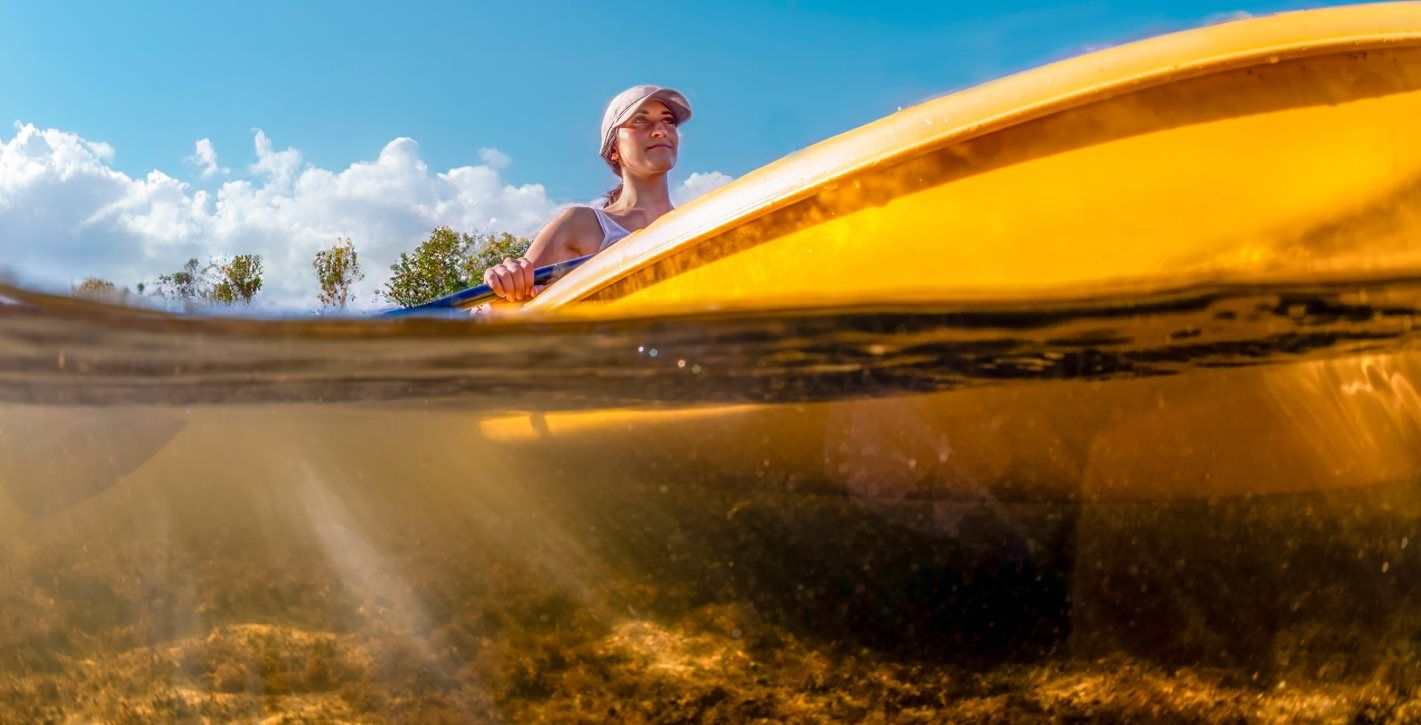 Kayaker in Port Charlotte waterways