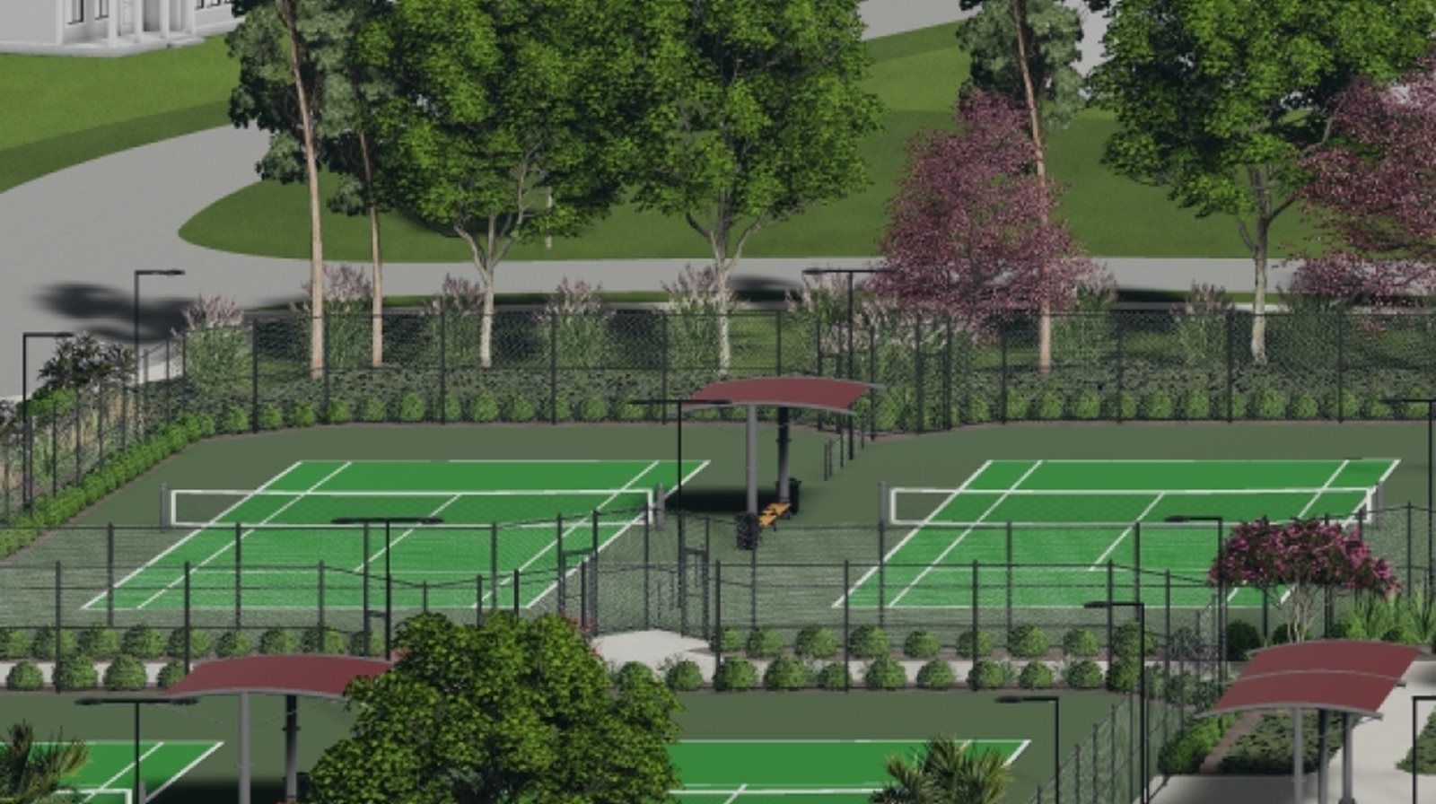 Webbs Reserve Amenity Tennis Courts 07 21 23