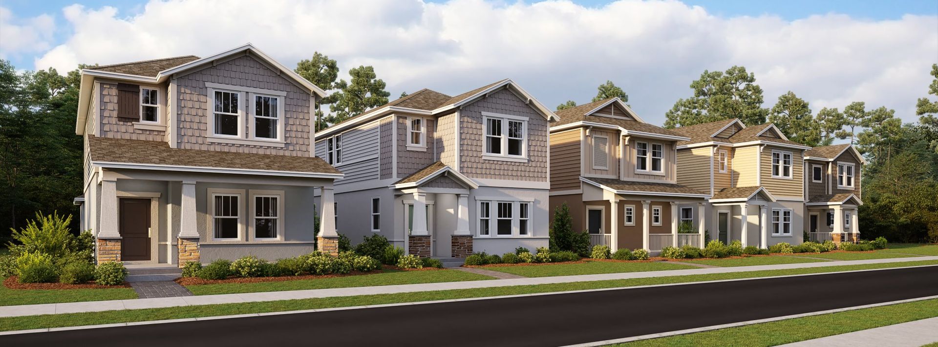 Wellness Ridge Cottage collection streetscape