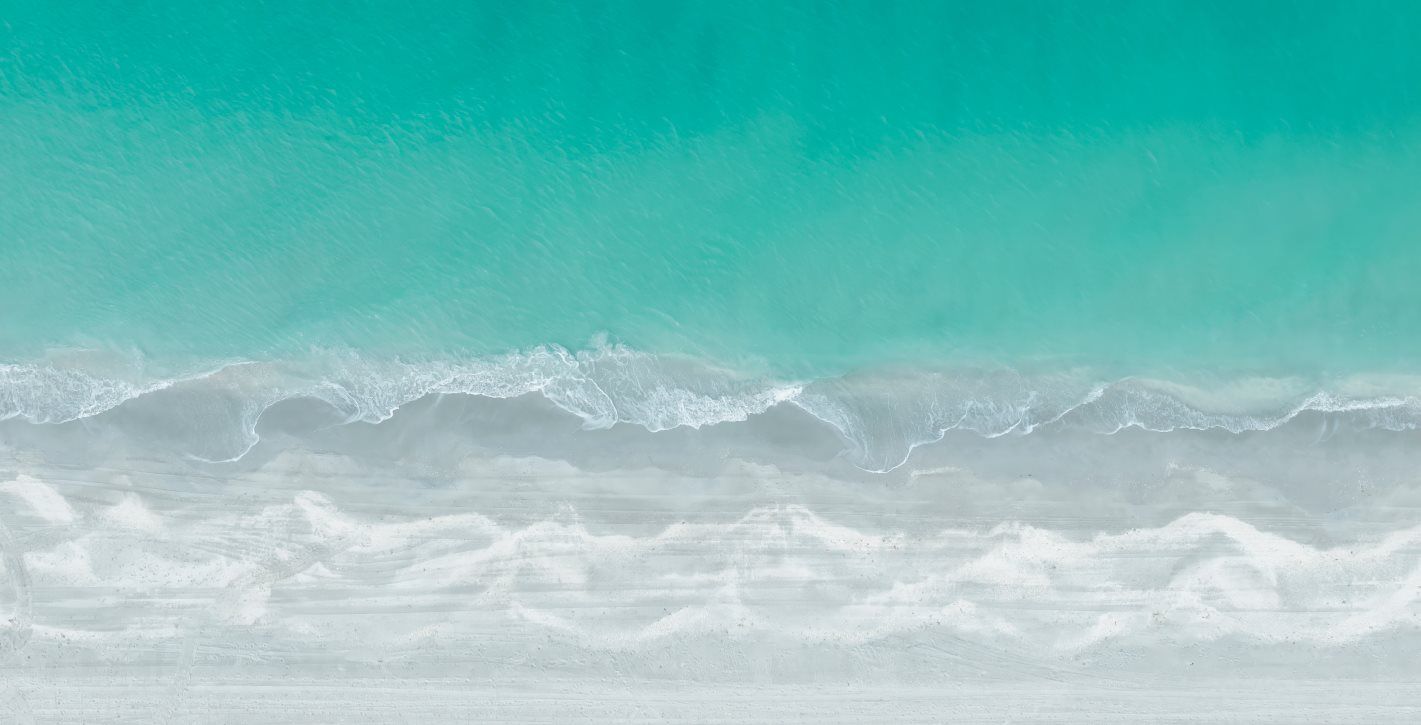 Sanibel Beach birds eye view