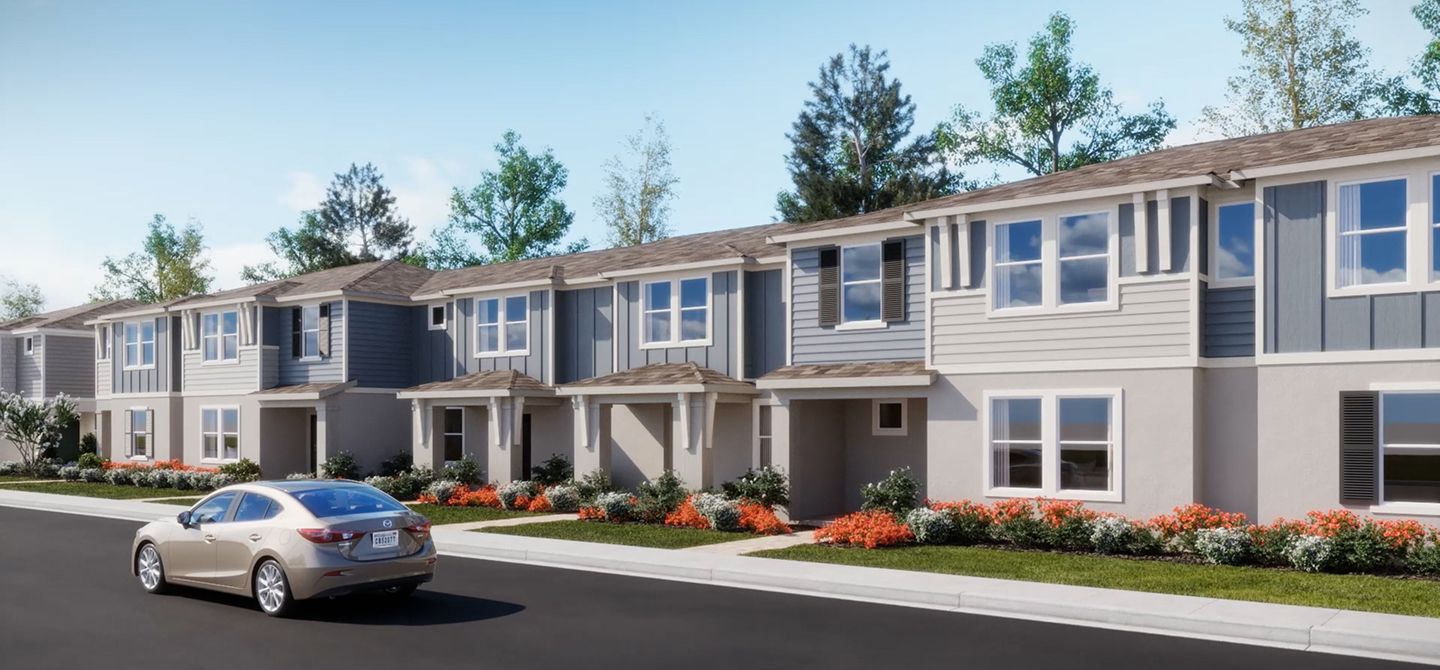 Glades Crossprairie Trail Alley Townhomes Streetscape 1of2