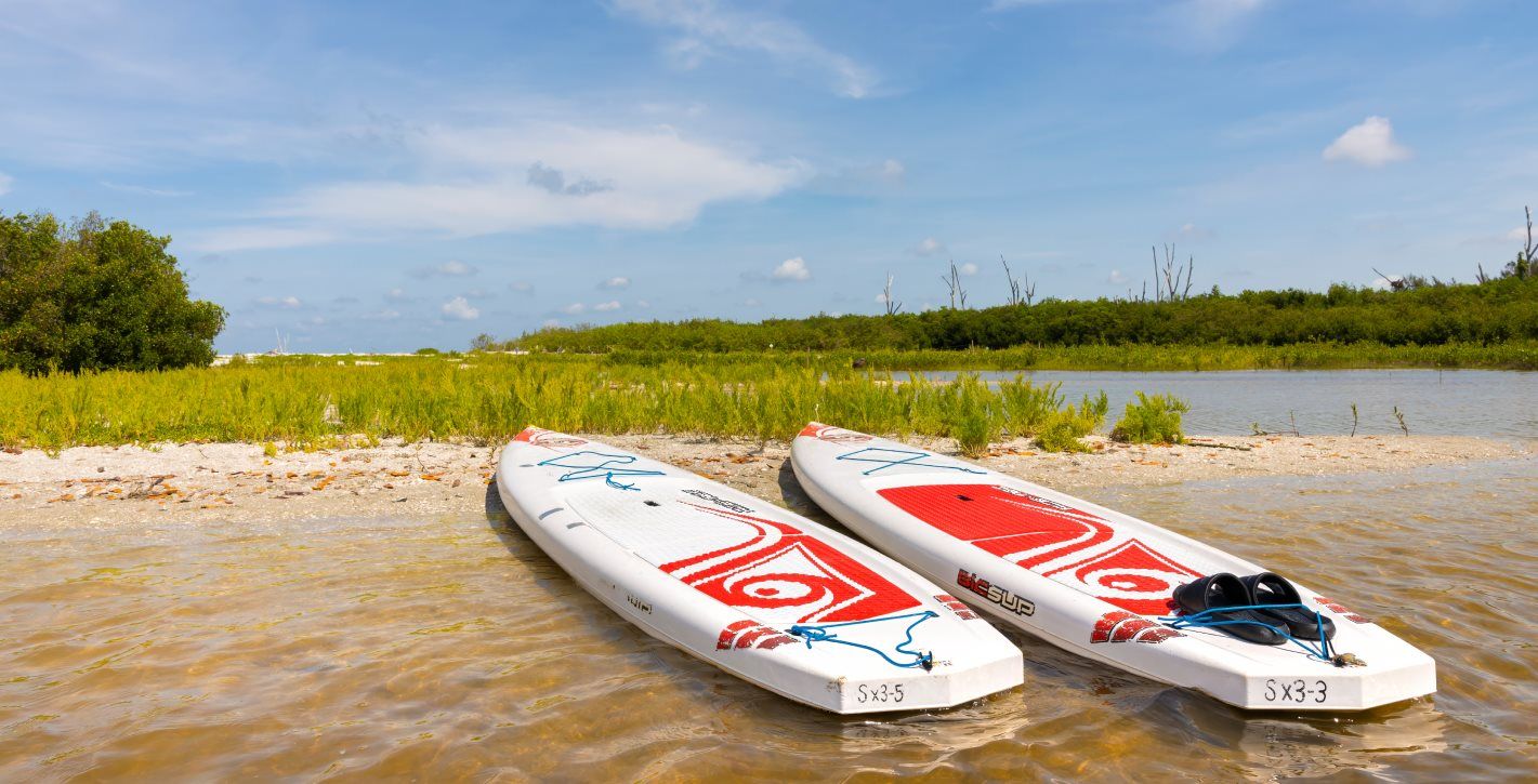 The Calusa Blueway with paddleboards