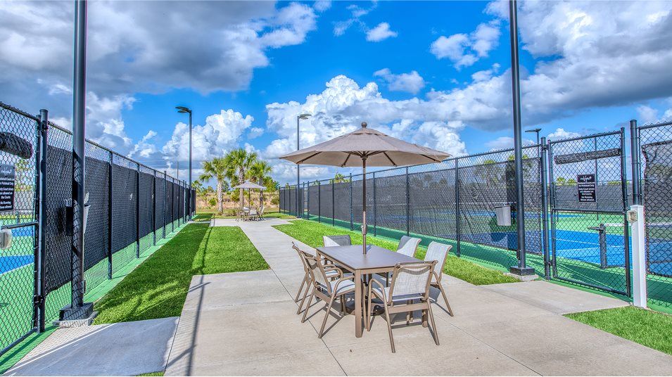 Verdana Village Tennis Court Seating