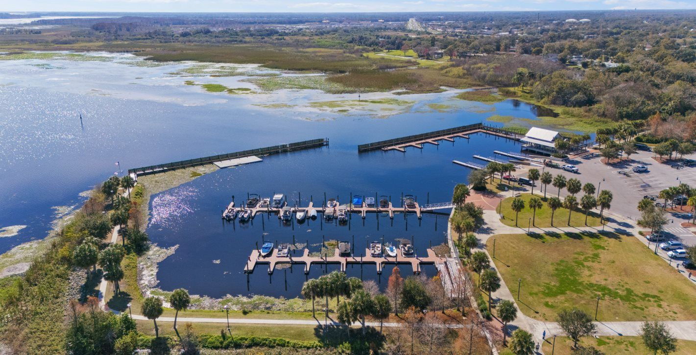 Aerial view of Big Toho Marina