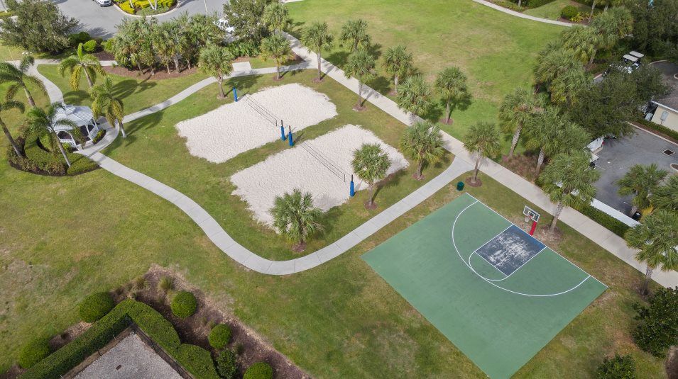 Reunion Village volleyball court