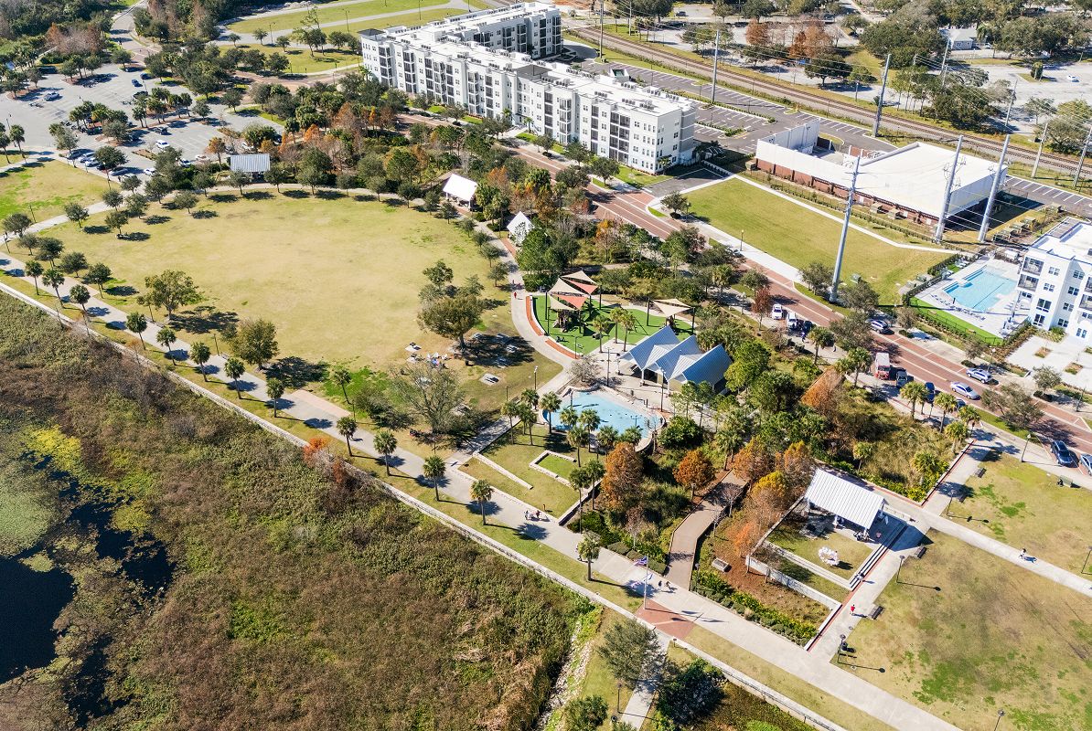 Kissimmee Lakefront Park Aerial 1of3 7 30 25