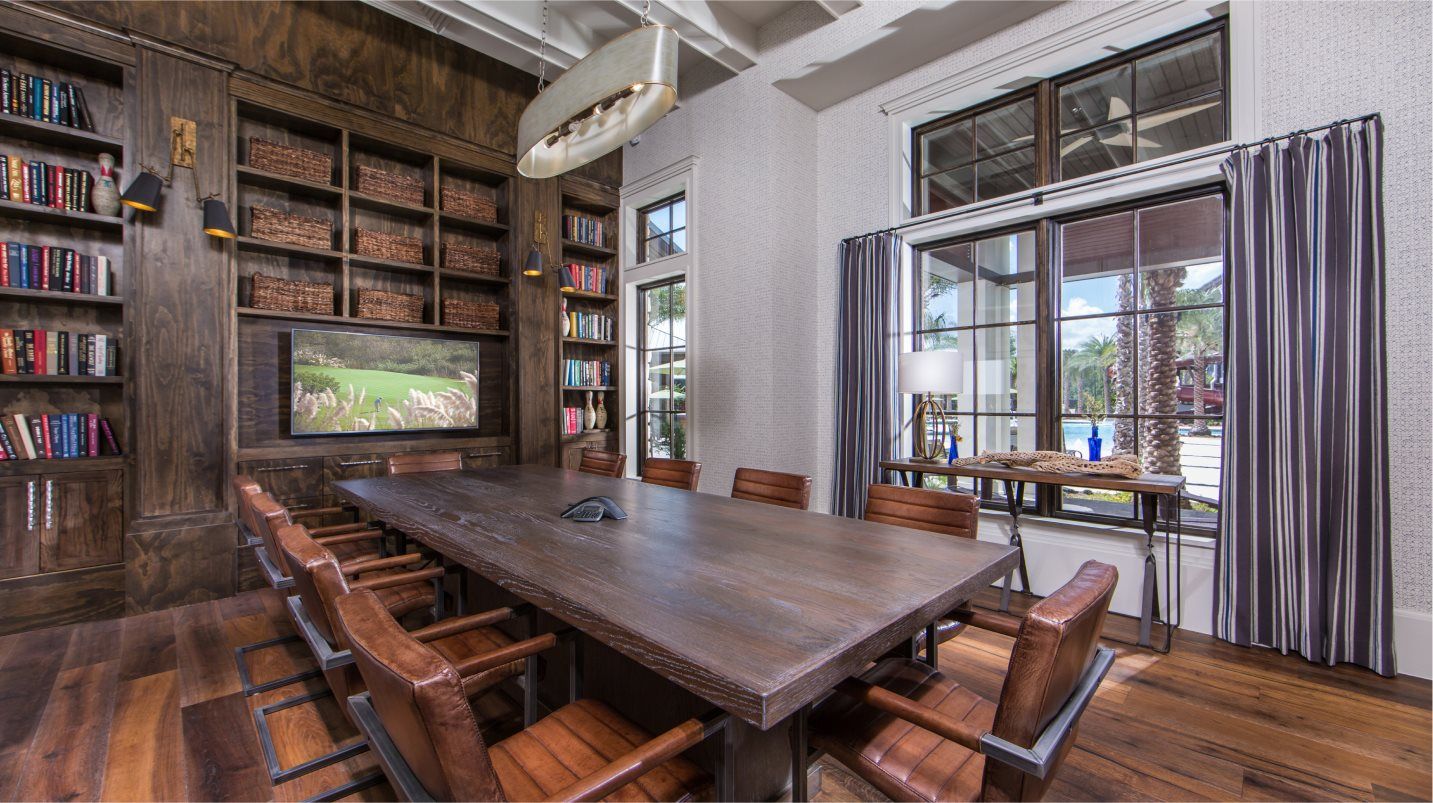 Clubhouse meeting room