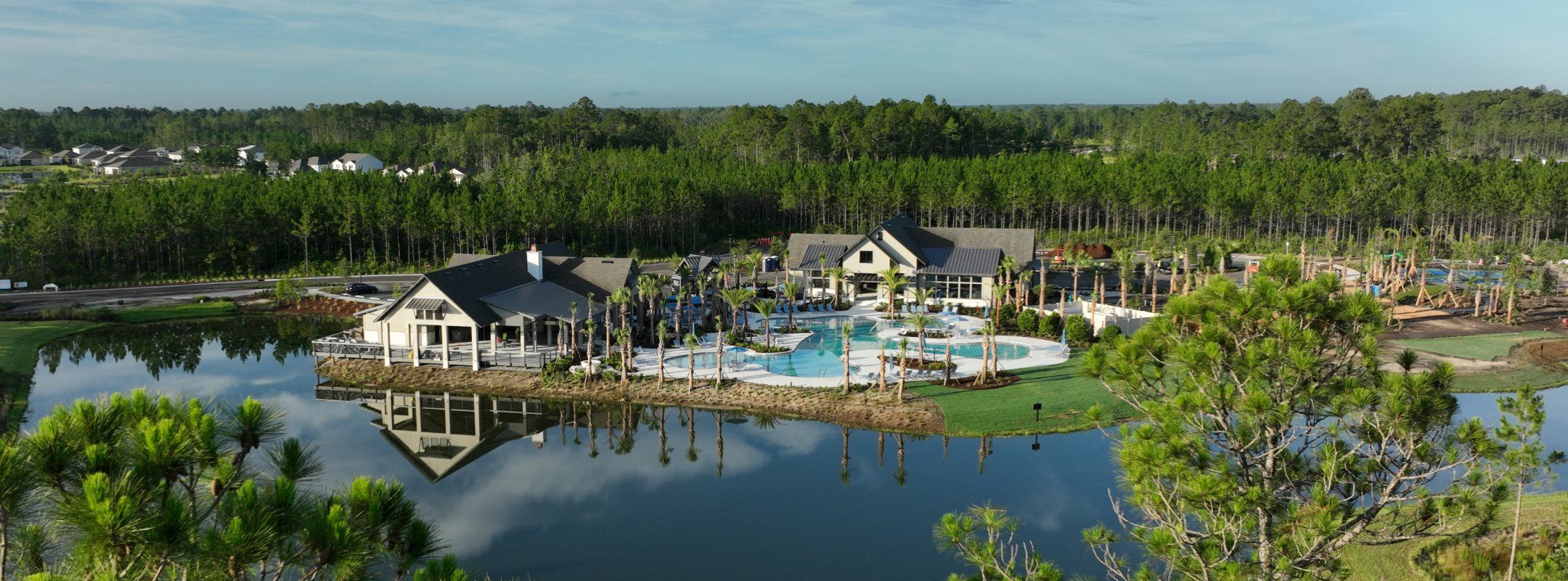 Aerial view of Tributary community