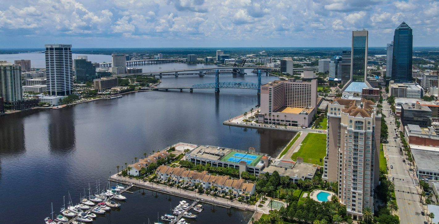 Aerial view of Downtown Jacksonville
