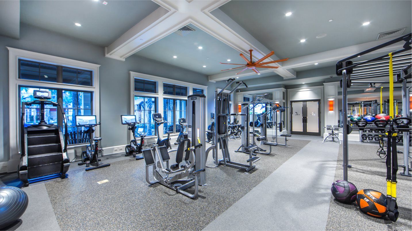 Fitness center with state-of-the-art cardio equipment