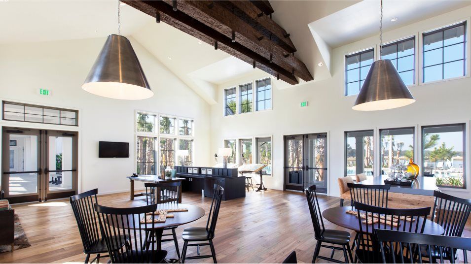 Clubhouse seating area