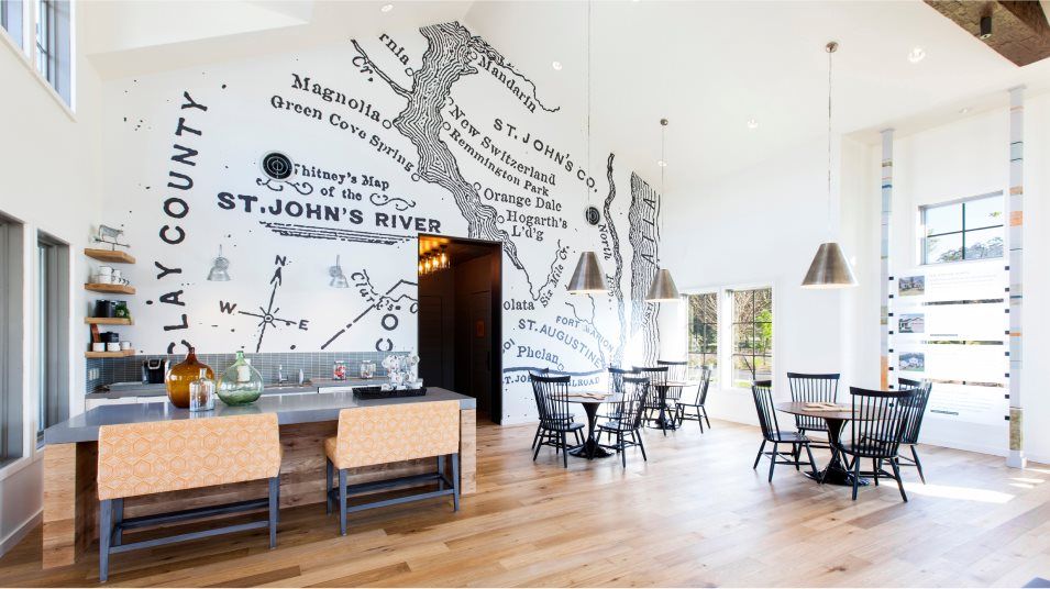 Clubhouse seating area