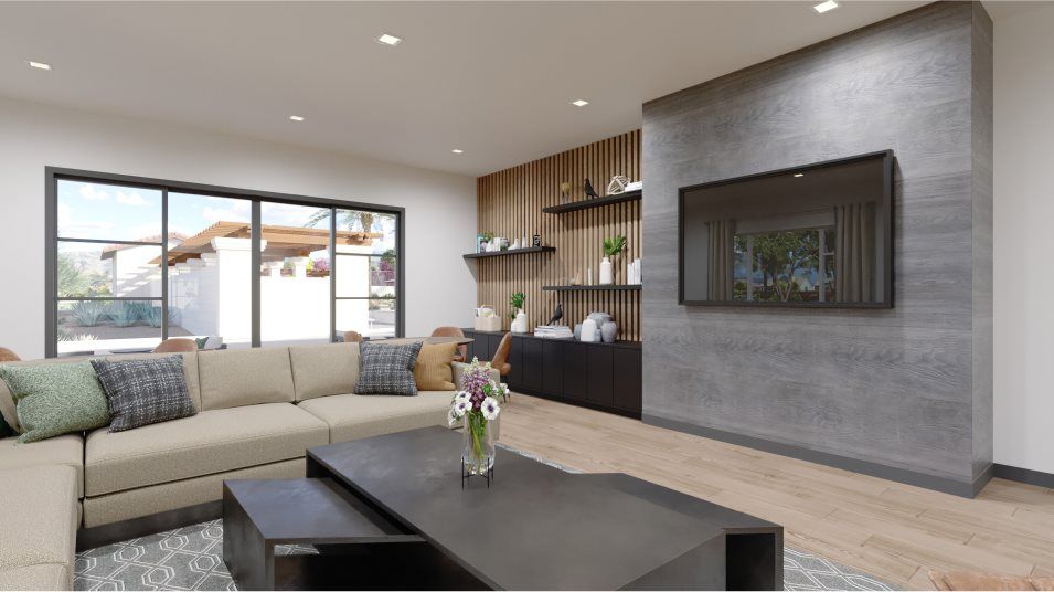 Fireplace in the clubroom