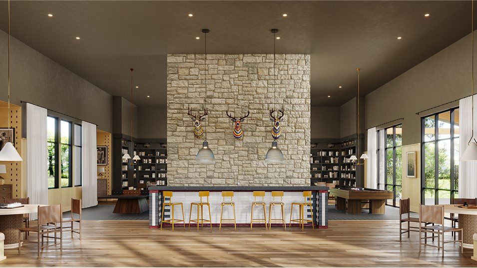 Clubhouse interior amenity