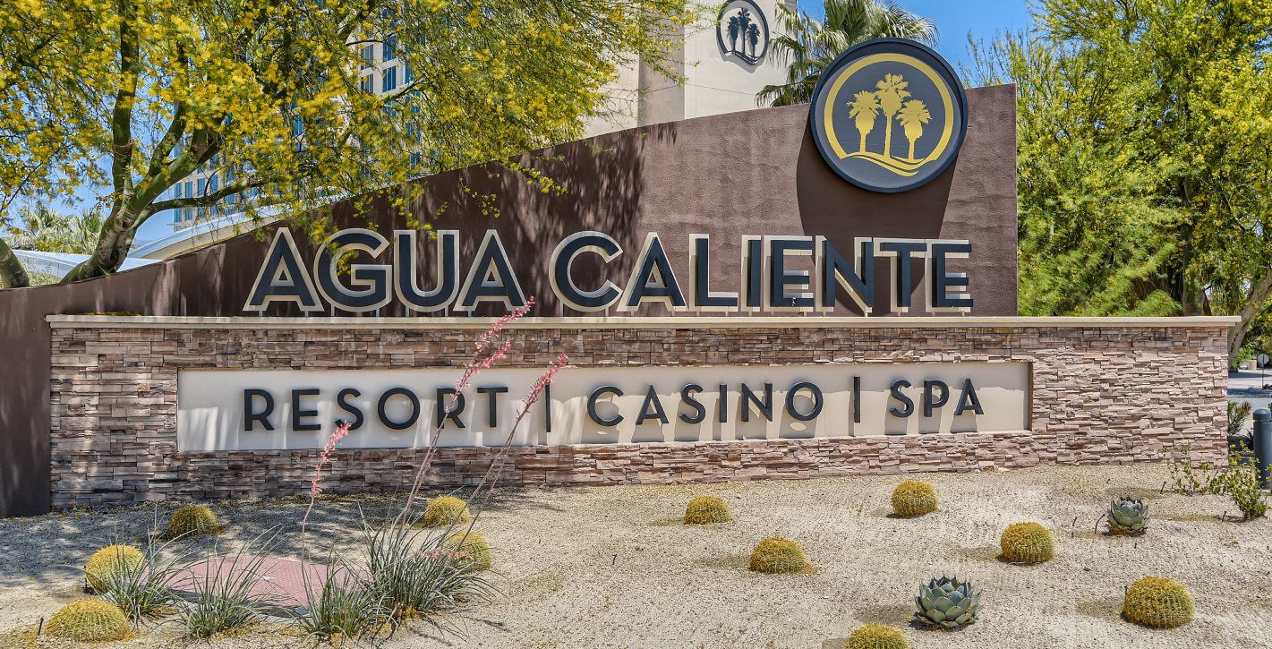 Agua Caliente entry monument