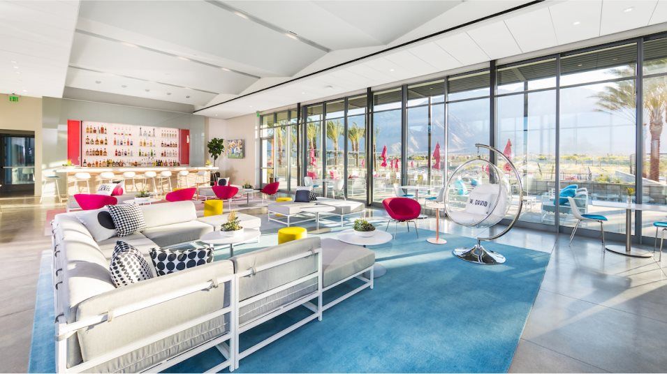 Clubhouse lounge area