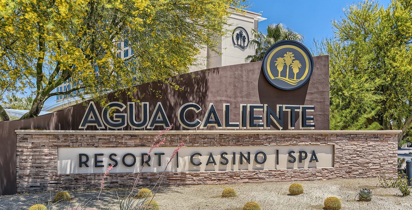 Agua Caliente entry monument