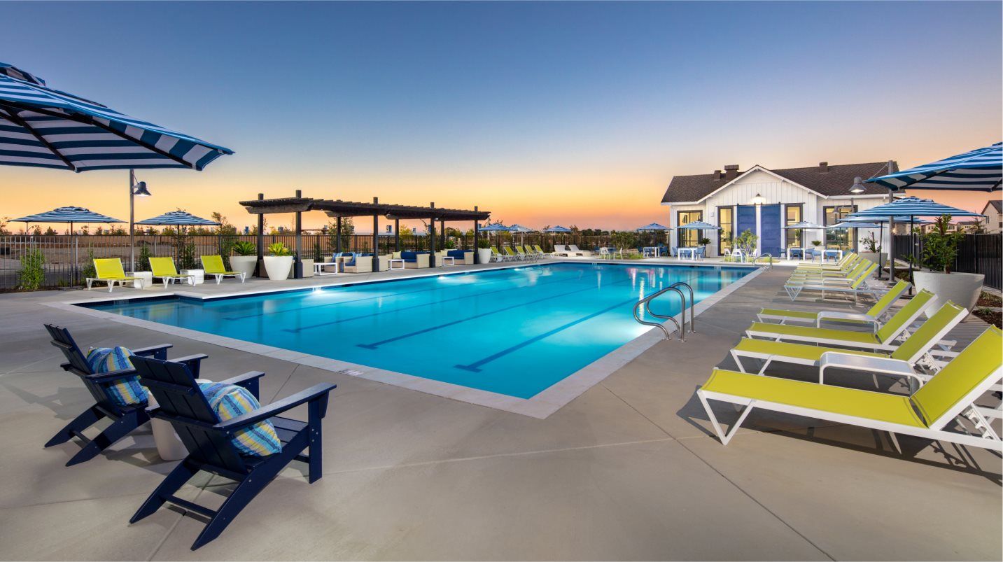 Northlake Amenity Swimming Pool Dusk