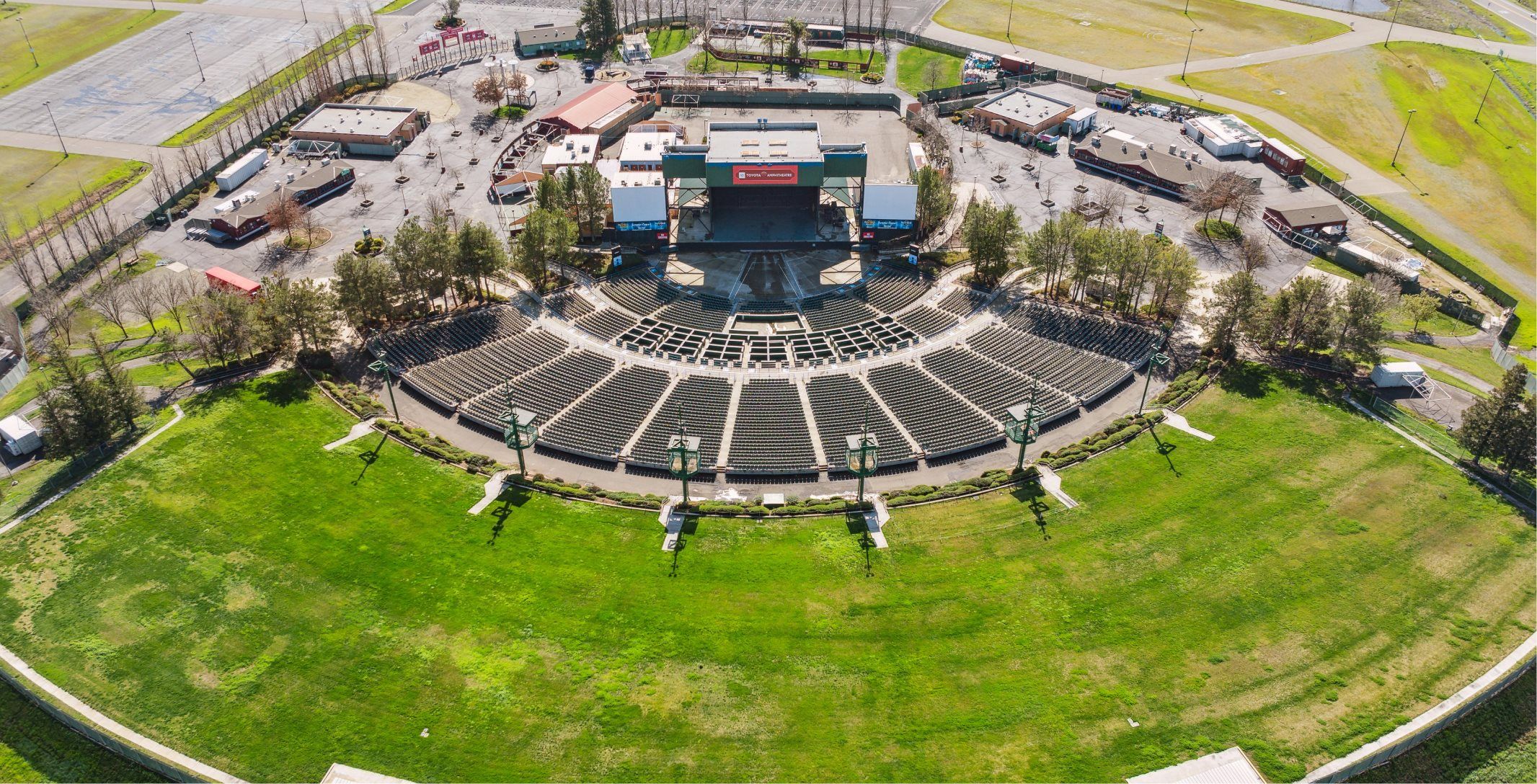 Toyota Amphitheatre aerial view