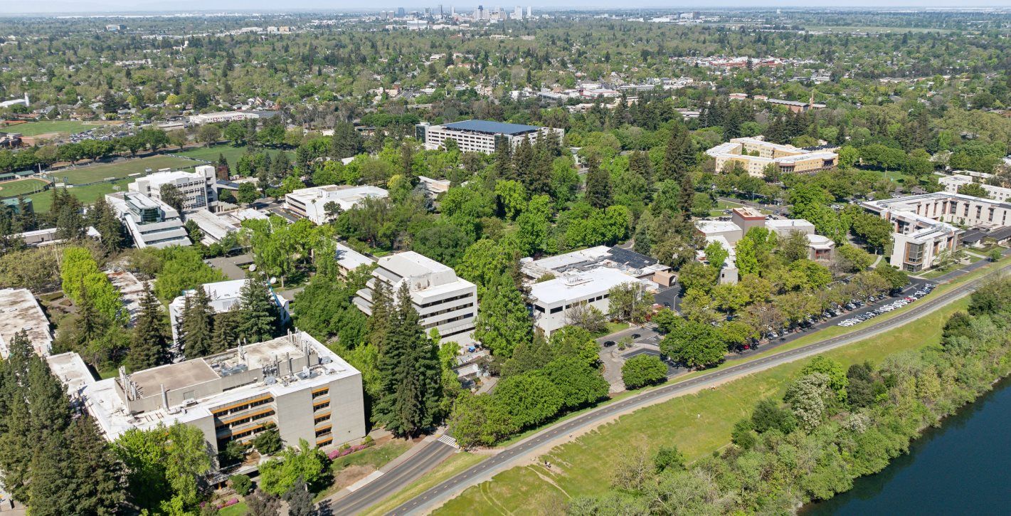 California State University, Sacramento aerial view