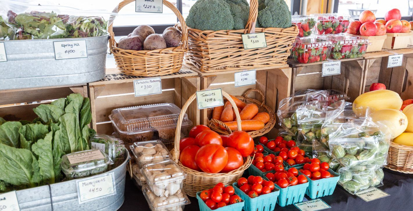 Fresh produce at market