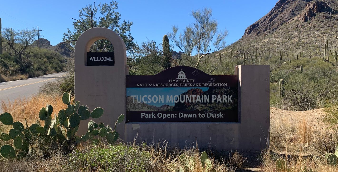 Tucson Mountain Park Entrance Monument
