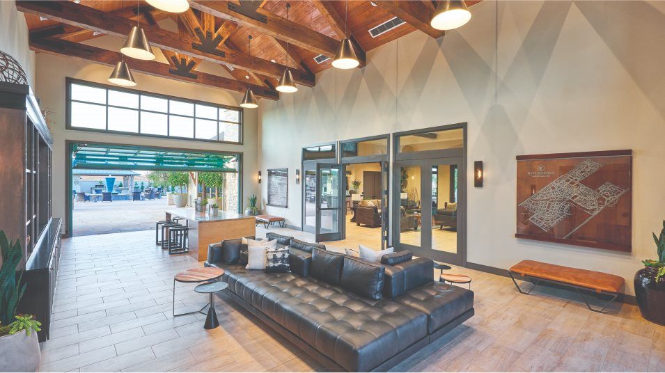 Clubhouse amenity waiting area interior