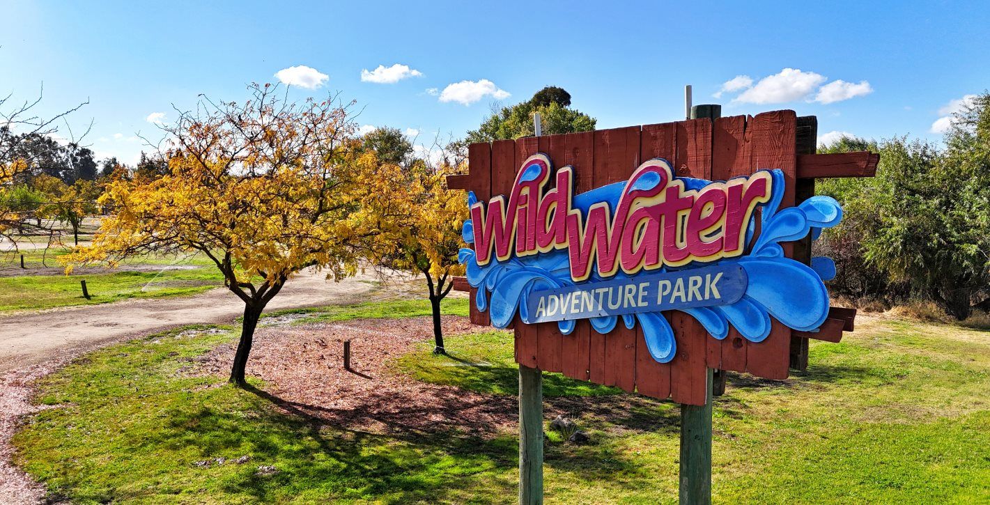 Wild Water Adventure Park entrance sign