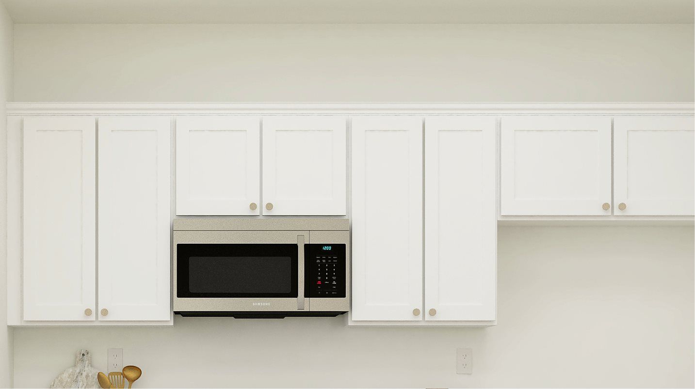 Thermofoil cabinetry in white