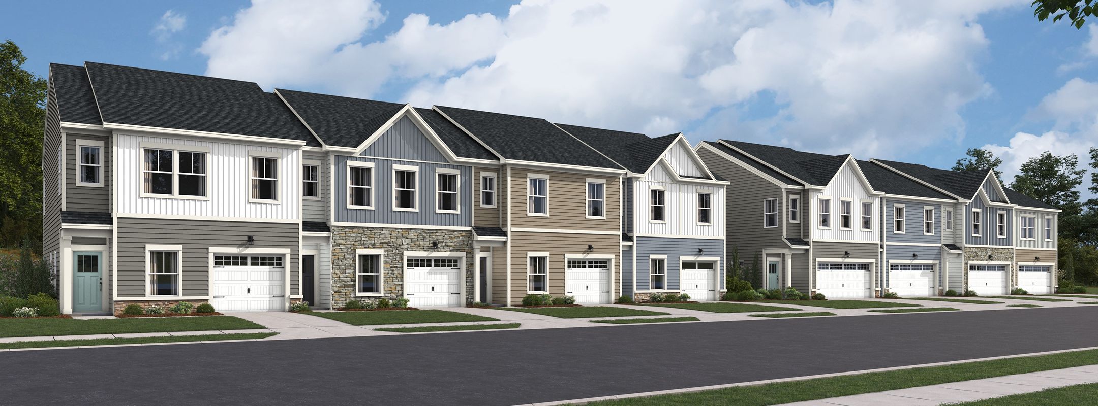 Townhome Collection Newdale Acres Streetscape 040925