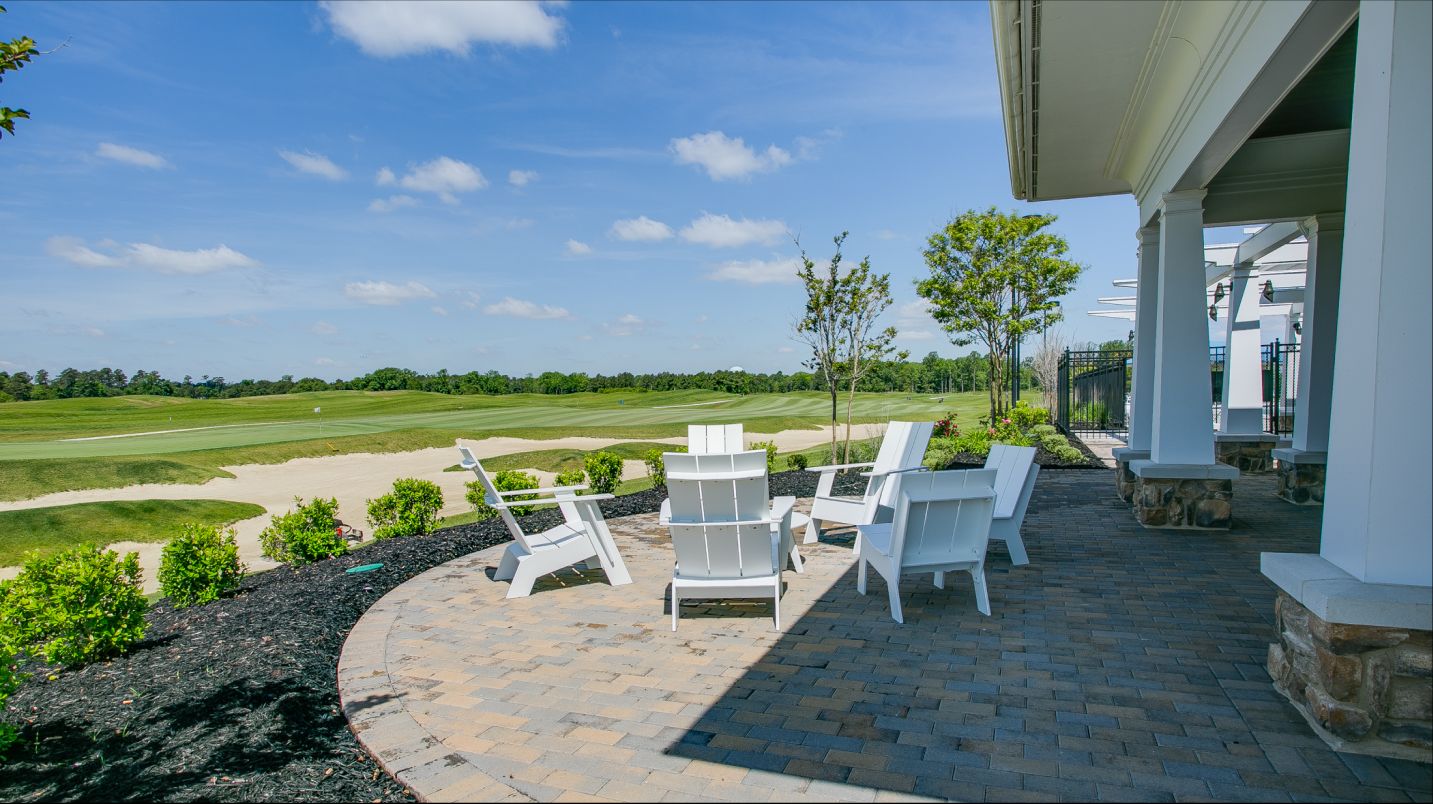 Community center outdoor seating