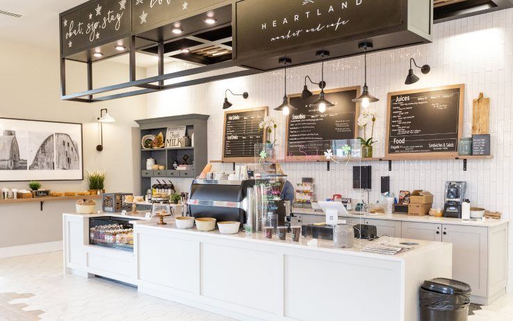 The cafe in the Amblebrook Welcome Center