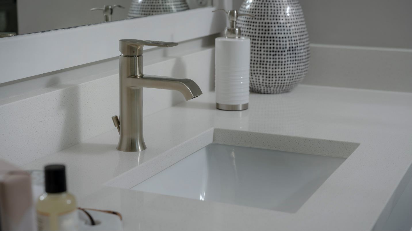 Southport Slab Owners Bathroom Vanity and Countertops