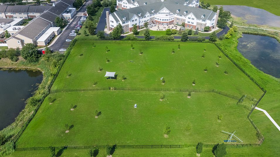 Regency Square Aerial Amenity Dog Park Pond 081825