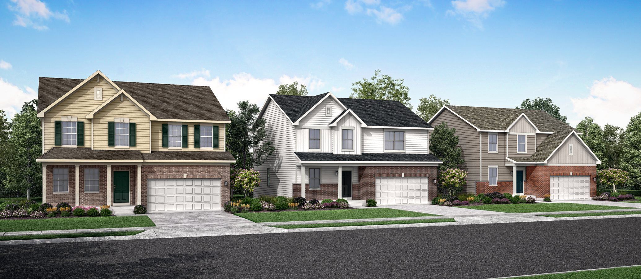 Aylesworth Farms - Horizon Series streetscape