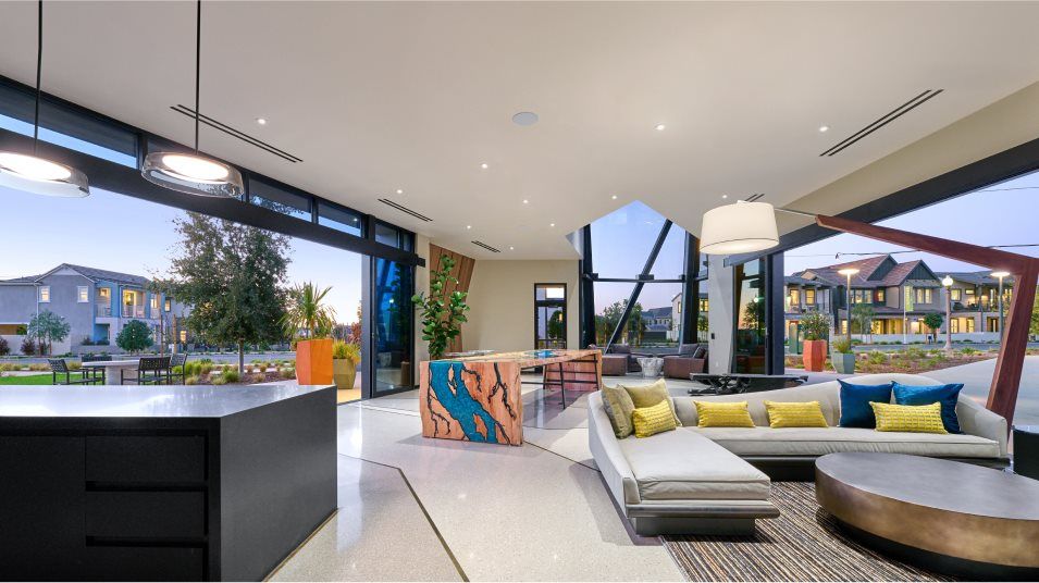 Interior of the clubhouse