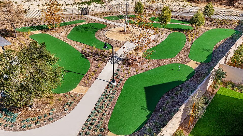 Aerial of the putting green