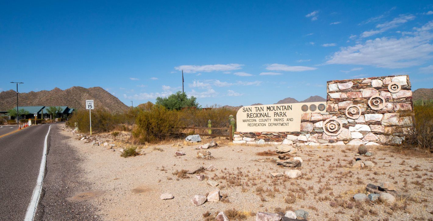 San Tan Mountain Park entrance
