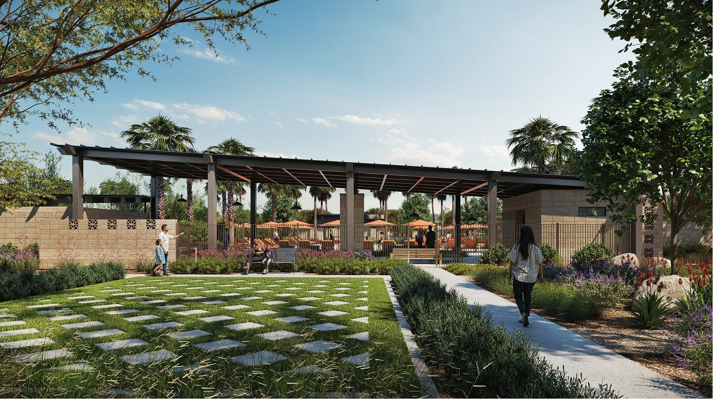 Path to swimming pool