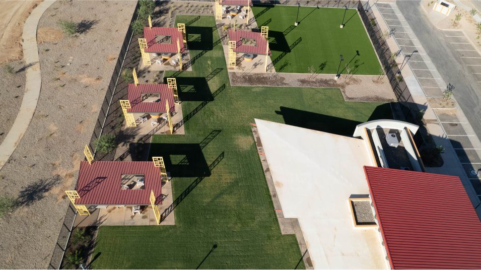 Aerial view of the greenbelt