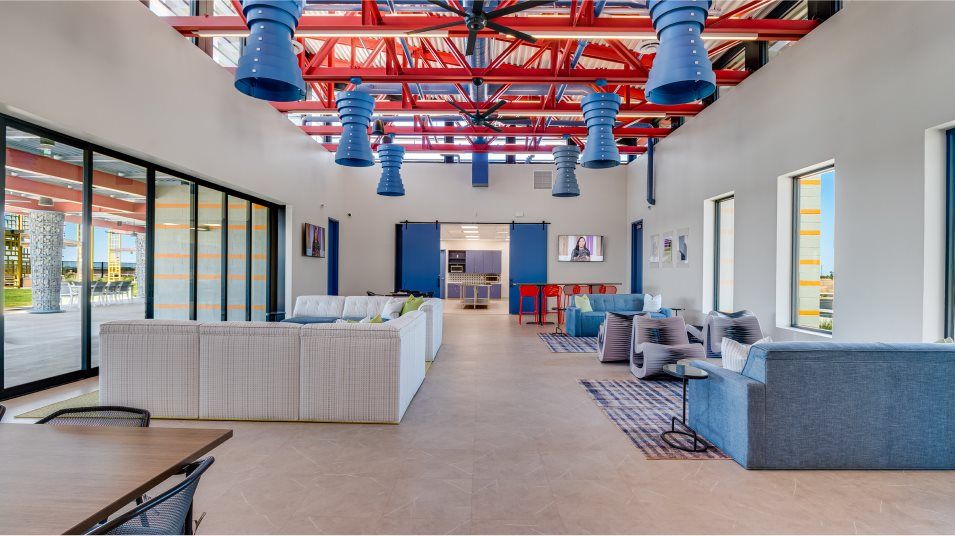 Interior of the community center gathering space