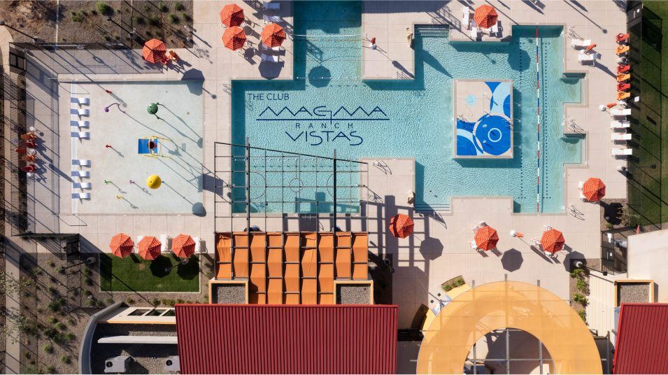 Aerial image of the pool