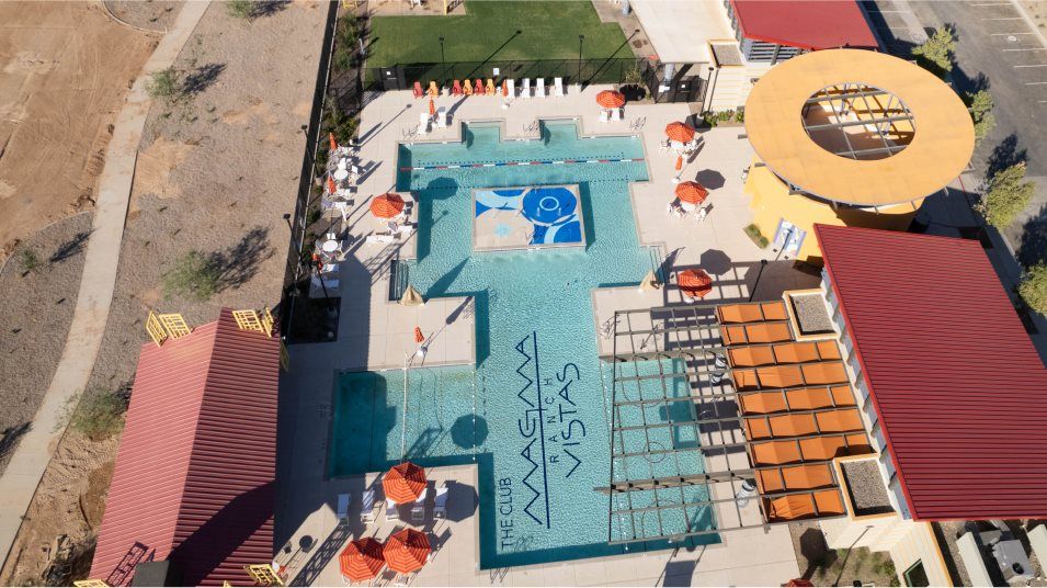 Aerial image of the pool